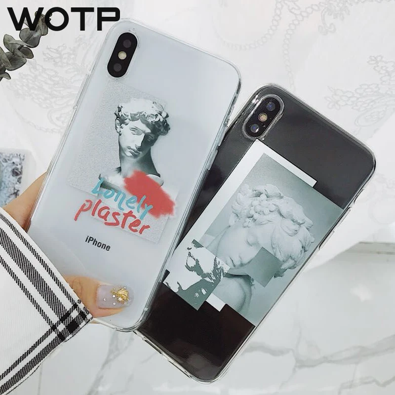 WOTP Классический чехол для телефона с принтом Давида iphone 11 11Pro Max XS X XR 6 6S 7 8 Plus