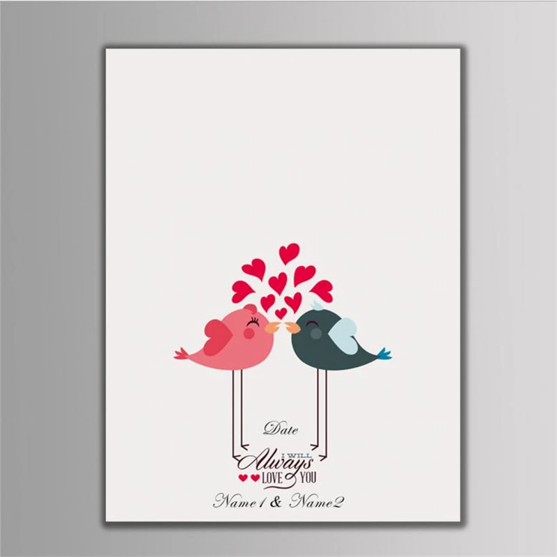 1 шт. на заказ парная птица свадьба сделай сам Подпись Гостевая Книга картина