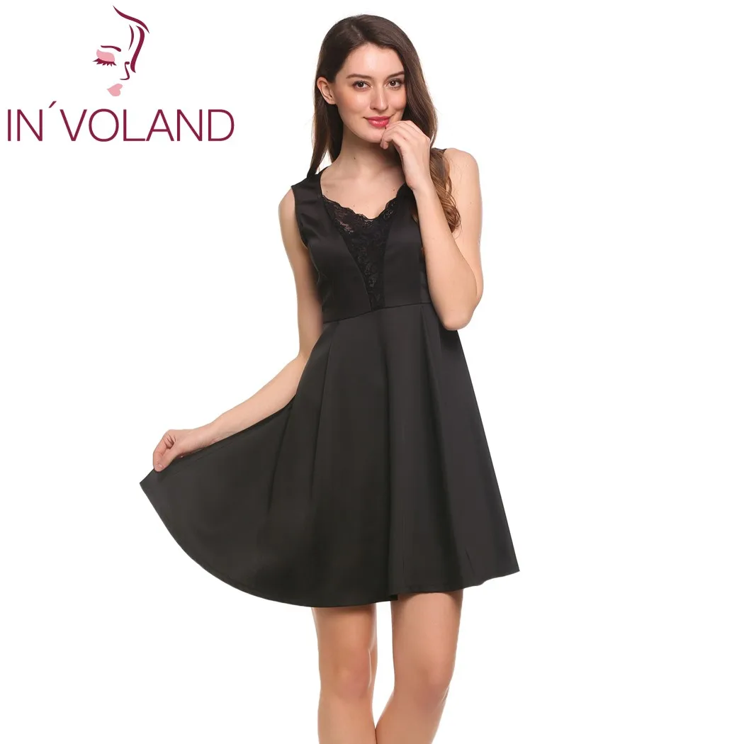 IN'VOLAND кружевное платье большого размера для женщин летнее винтажное