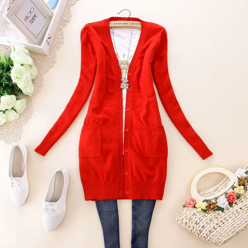 Новинка 2020 Осенний женский кардиган свитер для женщин длинный короткий