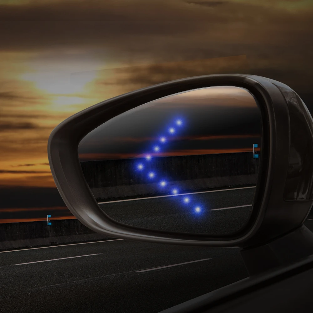 AOTOINK 2 шт./лот 14 SMD LED панель со стрелкой для автомобиля зеркало заднего вида