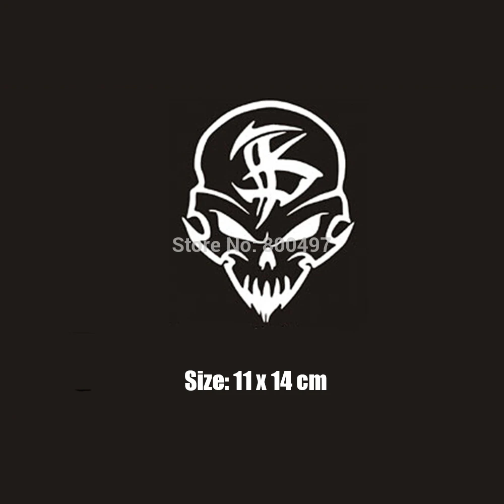 

10 x Funny Skull Car Stickers Ghost Rider Decoration Decal for Toyota Renault Chevrolet Volkswagen Tesla Opel Hyundai Kia Lada