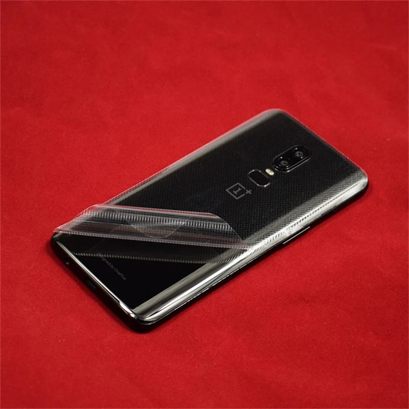 Прозрачная задняя паста OnePlus 7T Pro прочная прозрачная HD сетка из углеродного