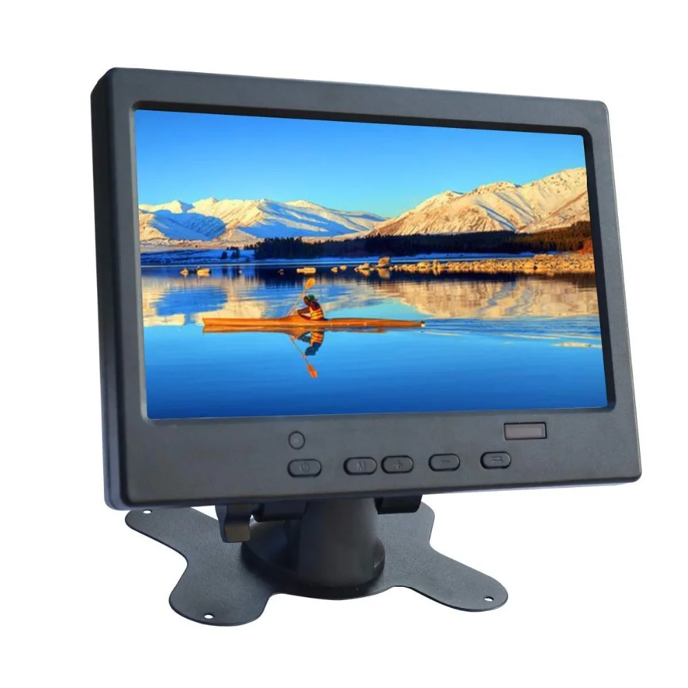 JOHNWILL мини-монитор " VGA/HDMI вход ЖК-пластиковый корпус встроенный динамик совместим с Raspberry Pie pc CCTV