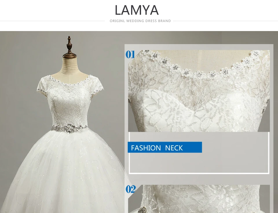 Elegant Cheap Crystal Bridal Dresses Fashion Short Bride Gowns Plus Size Vestido De Noiva ball wedding dresses with sleeve