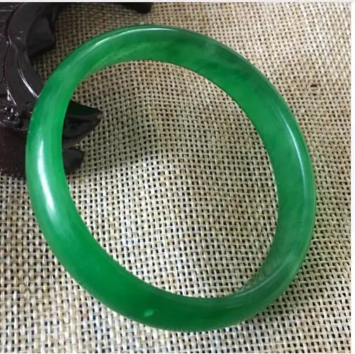 Сертифицированный натуральный зеленый нефритовый браслет Jadeite (сертификат
