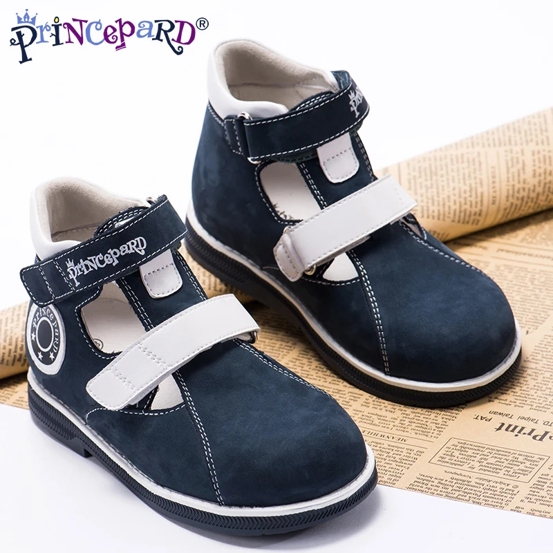 Princepard 2018 горячая Распродажа ортопедическая обувь для мальчиков темно синие