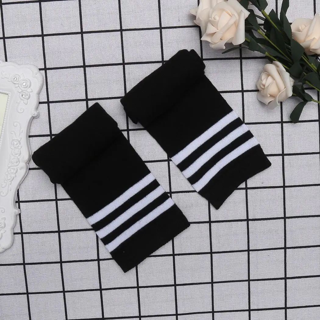 Женские длинные носки в полоску платье для девочек гольфы до бедра Косплей Школа