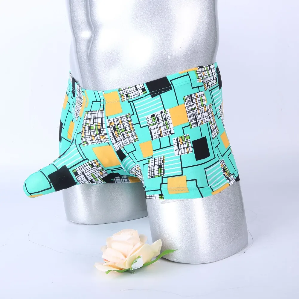 Мужские трусы боксеры забавные мужские с принтом пениса гей карманом 2019|Мужские