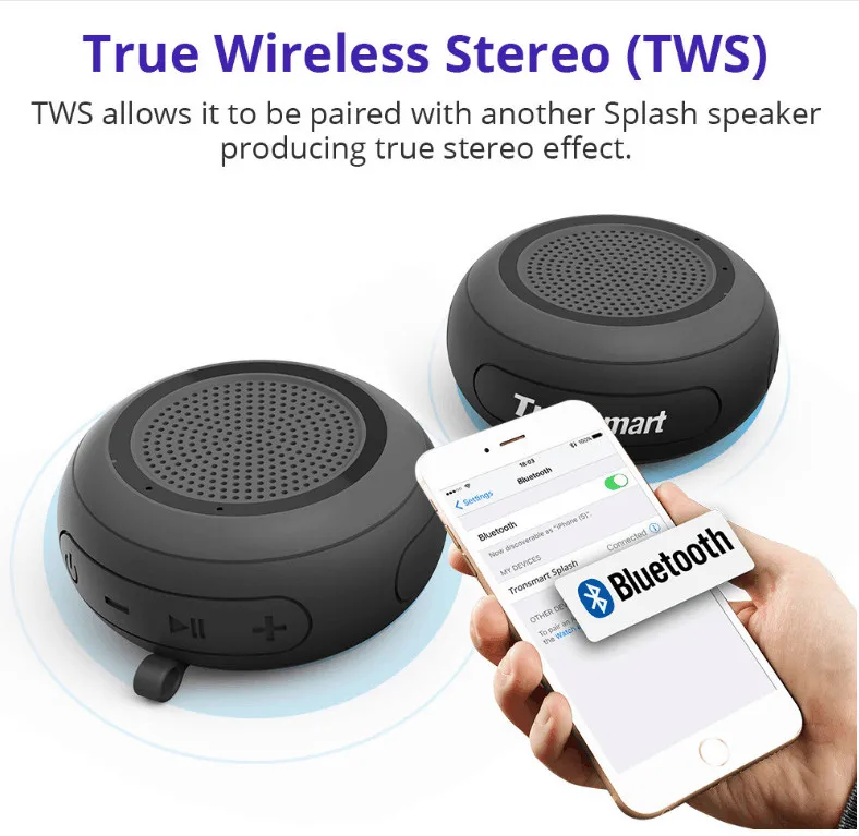 Tronsmart Element Splash IP67 Waterproof Bluetooth Speaker Soundbar Portable Computer 4.2 Wireless | Электроника