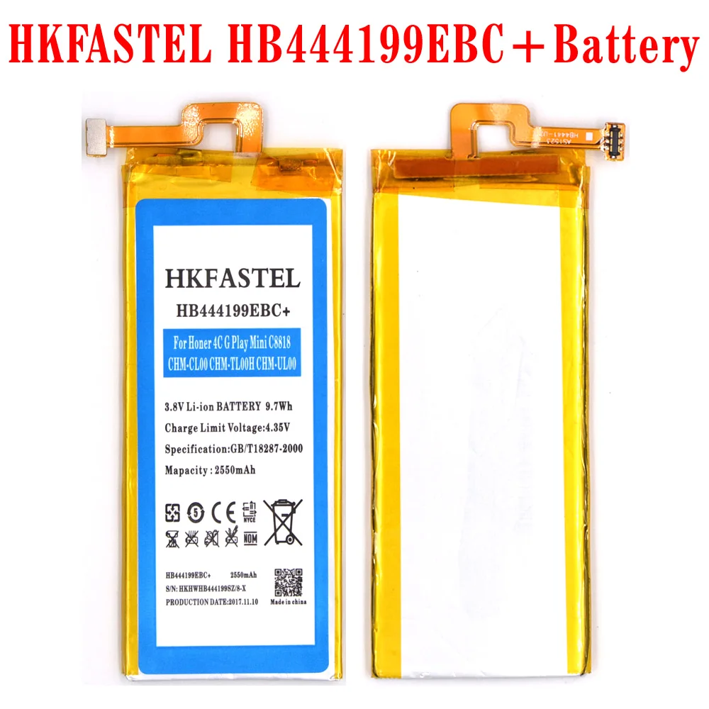Hkfatel HB444199EBC + Оригинальная батарея мобильного телефона для huawei Honor 4C C8818 CHM CL00 TL00H UL00