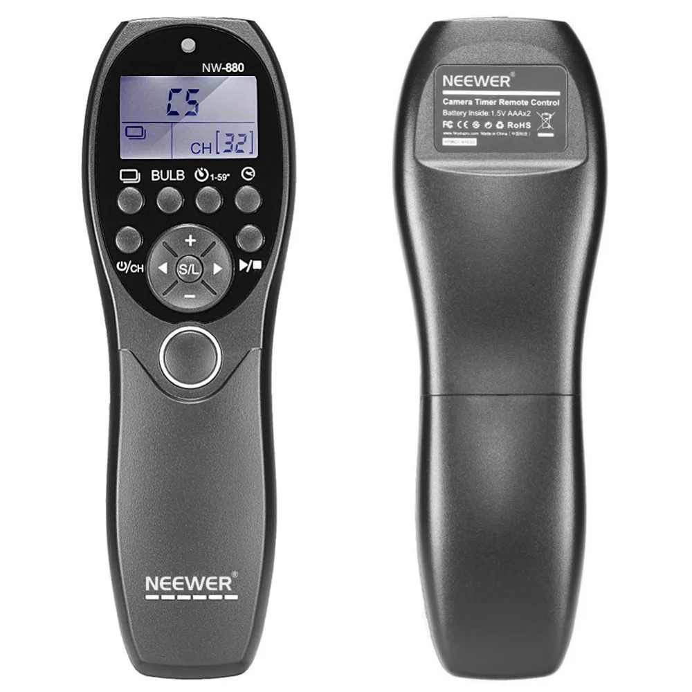 Neewer ЖК дисплей Дисплей спуском фотографического затвора проводной таймер с