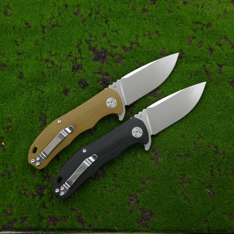 CH3504 раскладной складной нож D2 нож двухсторонний G10 Ручка Открытый кемпинг охотничий нож EDC инструменты для скалолазания