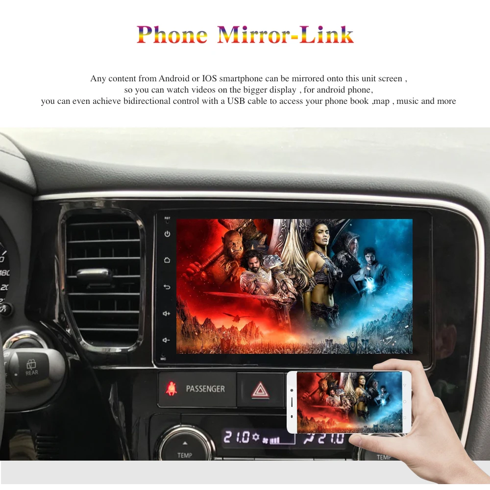 Android 9,0 автомобильный радиоприемник 2 Din gps Navi для Mitsubishi outlander 2013 PX6 DSP ips Экран 4 Гб+ 64 Гб 6-ядерный RDS WI-FI BT