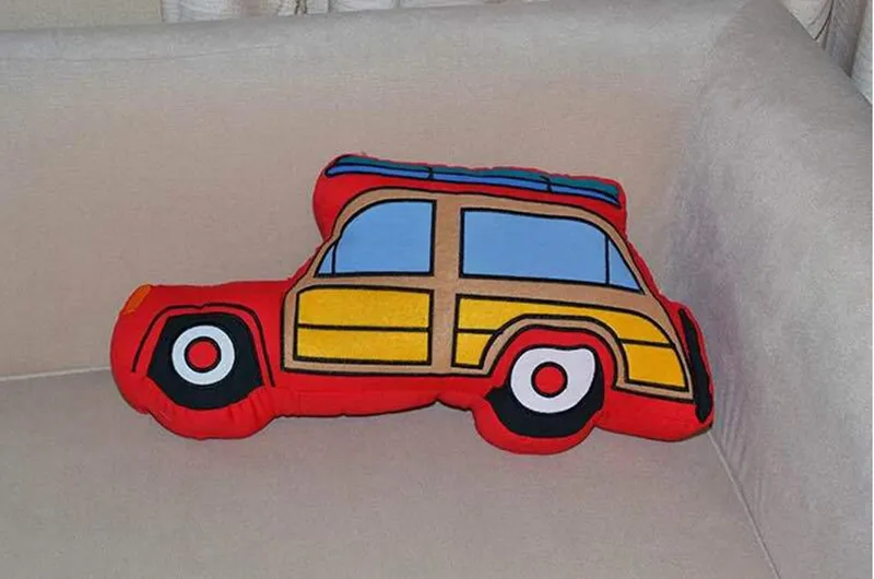 Хлопковая тканевая Подушка ракеты самолет Автомобильная подушка между образцом