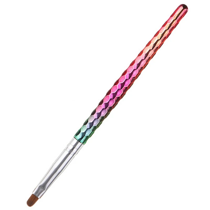 Small round pen Monja ручка русалки дизайн ногтей акриловая жидкая пудра гравировка УФ гель Расширение генератор Французский цветок живопись кисти - Цвет: Small round pen