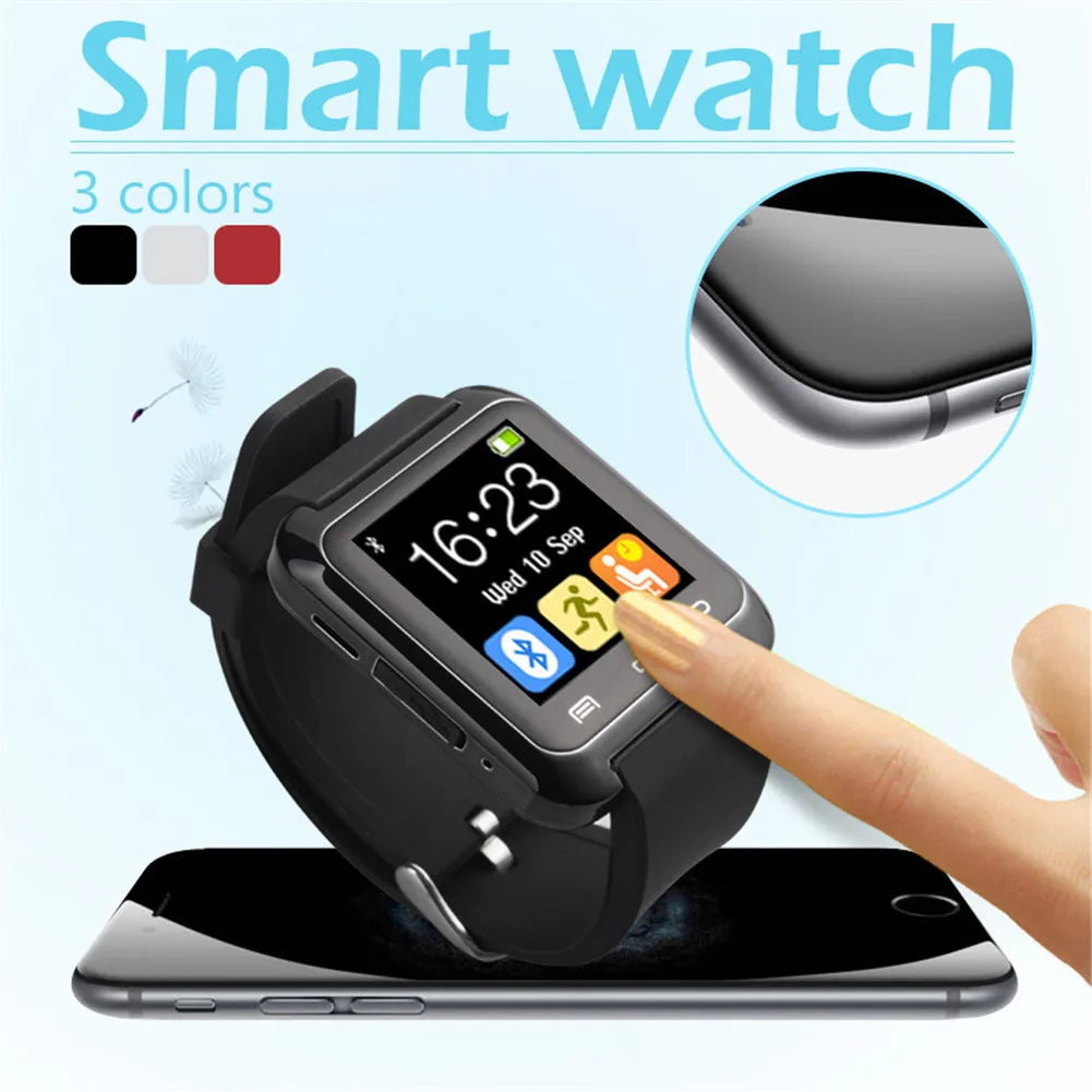 Умные часы U8 с Bluetooth для iPhone IOS Android | Электроника