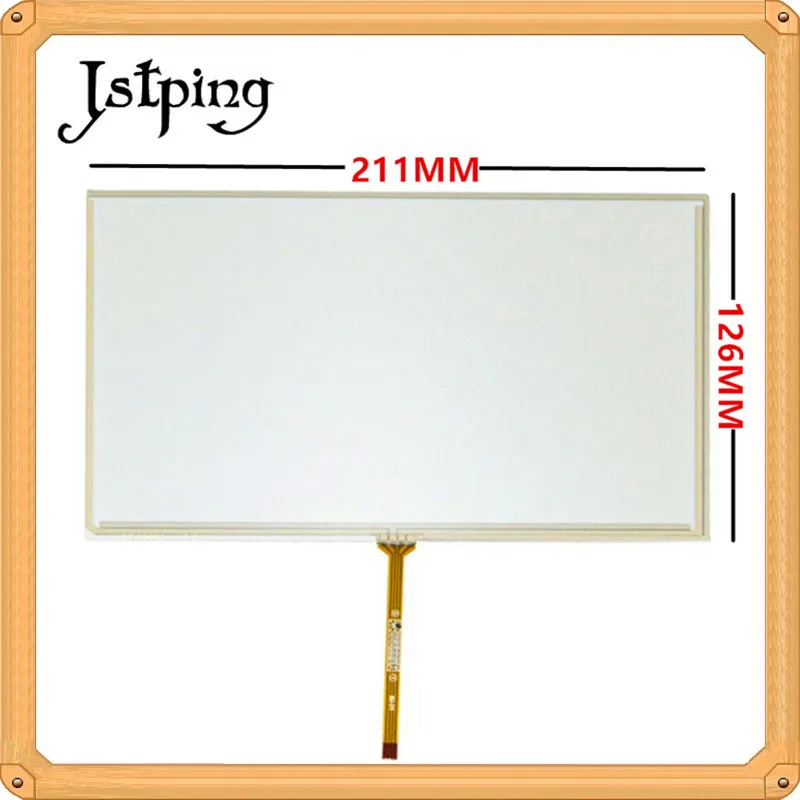 Jstping 9 дюймов четыре провода Сопротивление сенсорный экран AT090TN10 TN12 TN14 211*126 мм 211 *