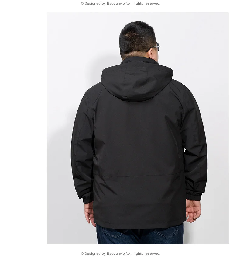 Мужская демисезонная куртка и пальто Повседневная Верхняя одежда 10XL 8XL 6XL