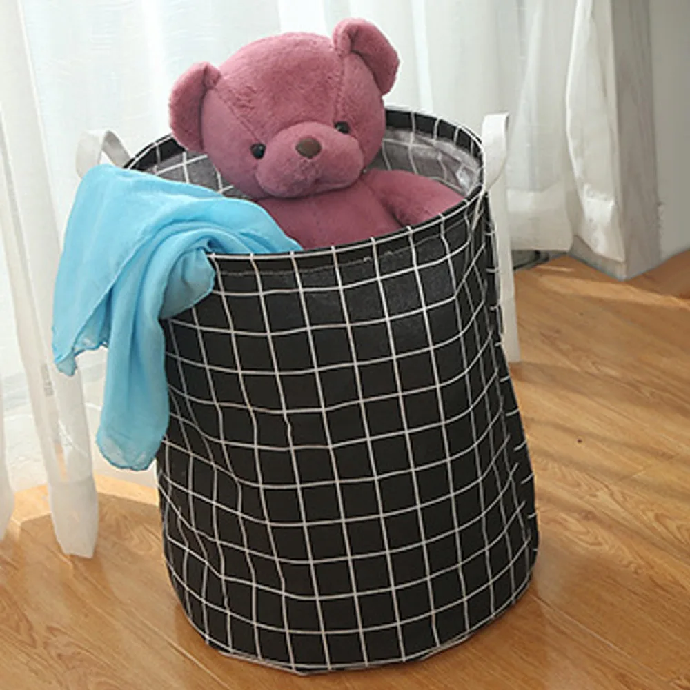 Behogar 35*45 см складной свежий хлопок корзина для белья грязной одежды книги