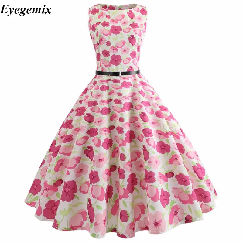 Женское летнее платье новинка 2020 женское элегантное винтажное ретро с высокой