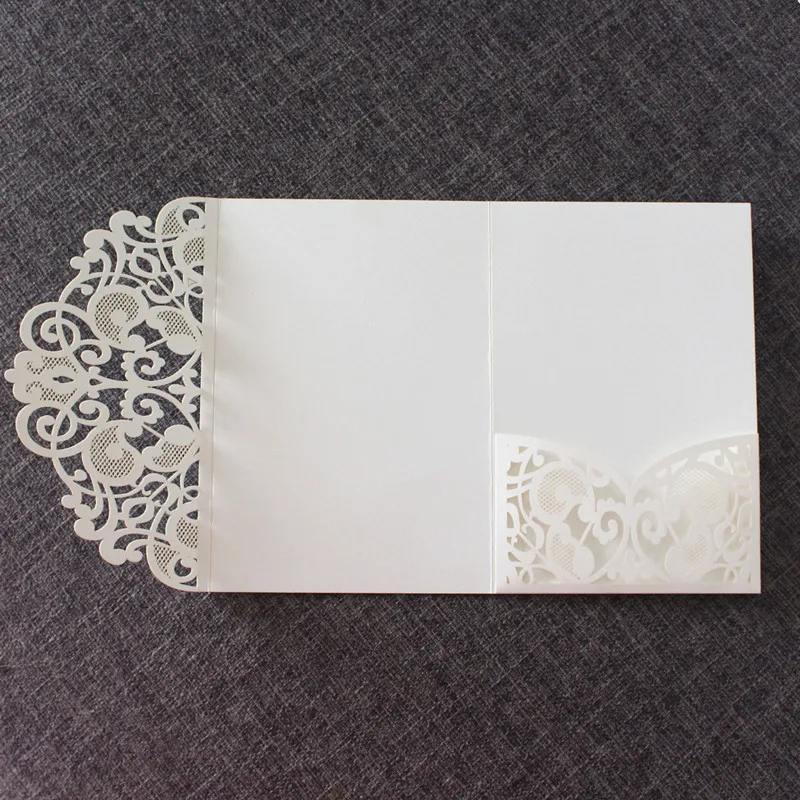 Приглашение подружки невесты цвета слоновой кости с прозрачной обволакивающей