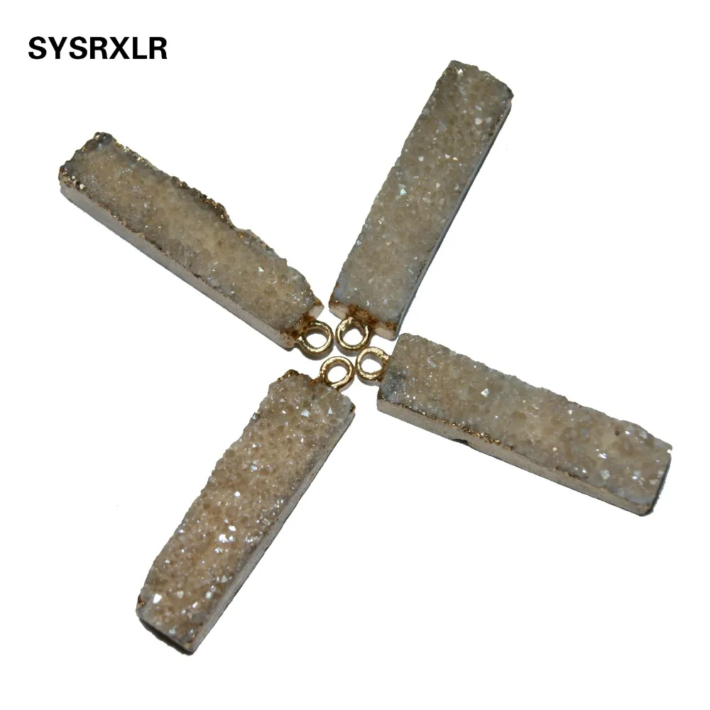 Оптовая продажа уникальный Прямоугольный кулон из натурального драгоценного