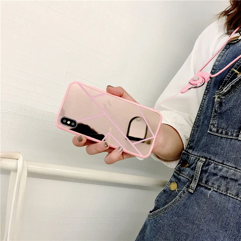 For iPhone XS MAX luxury Mobile Shell Reflective Metal iphone XR Apple 7 8 plus Silicone Jelly Mirror Cover for xs candy |