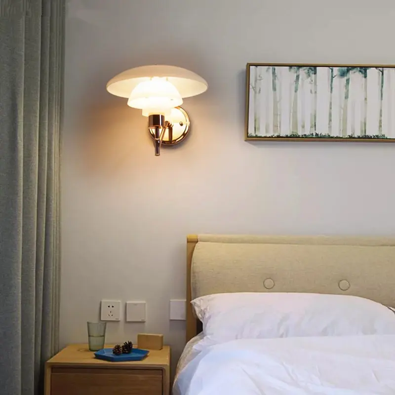 Дания современный настенный светильник скандинавский прикроватный для спальни