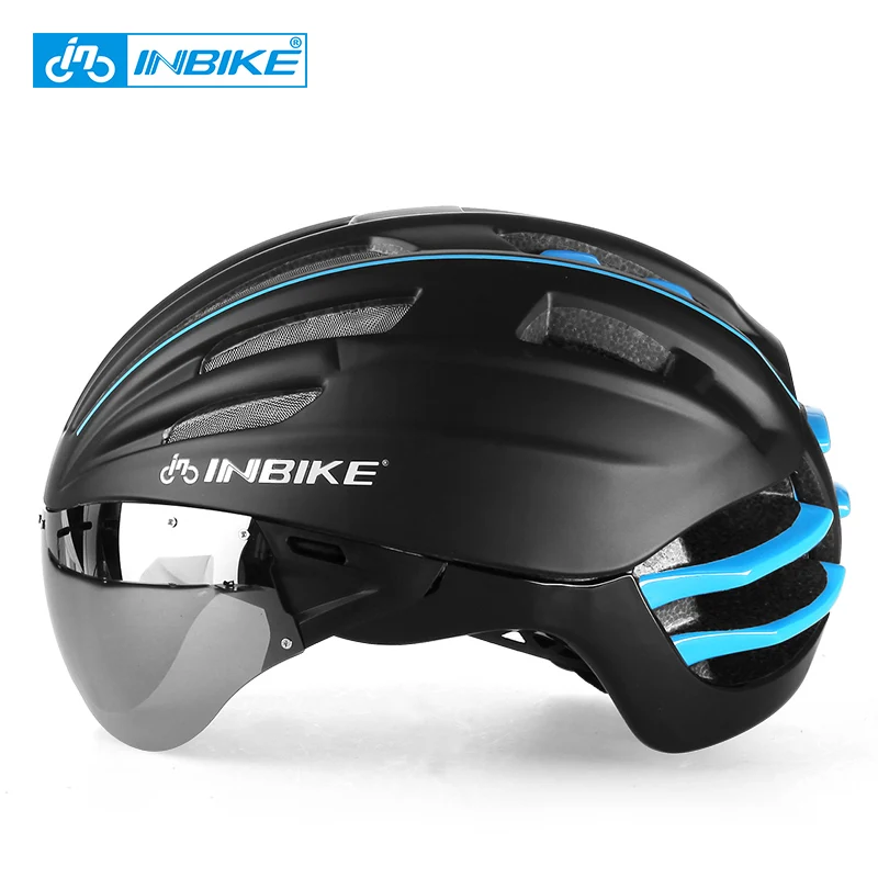 INBIKE велосипедный шлем с очками цельно литый велосипедные шлемы 57-62 см окружность