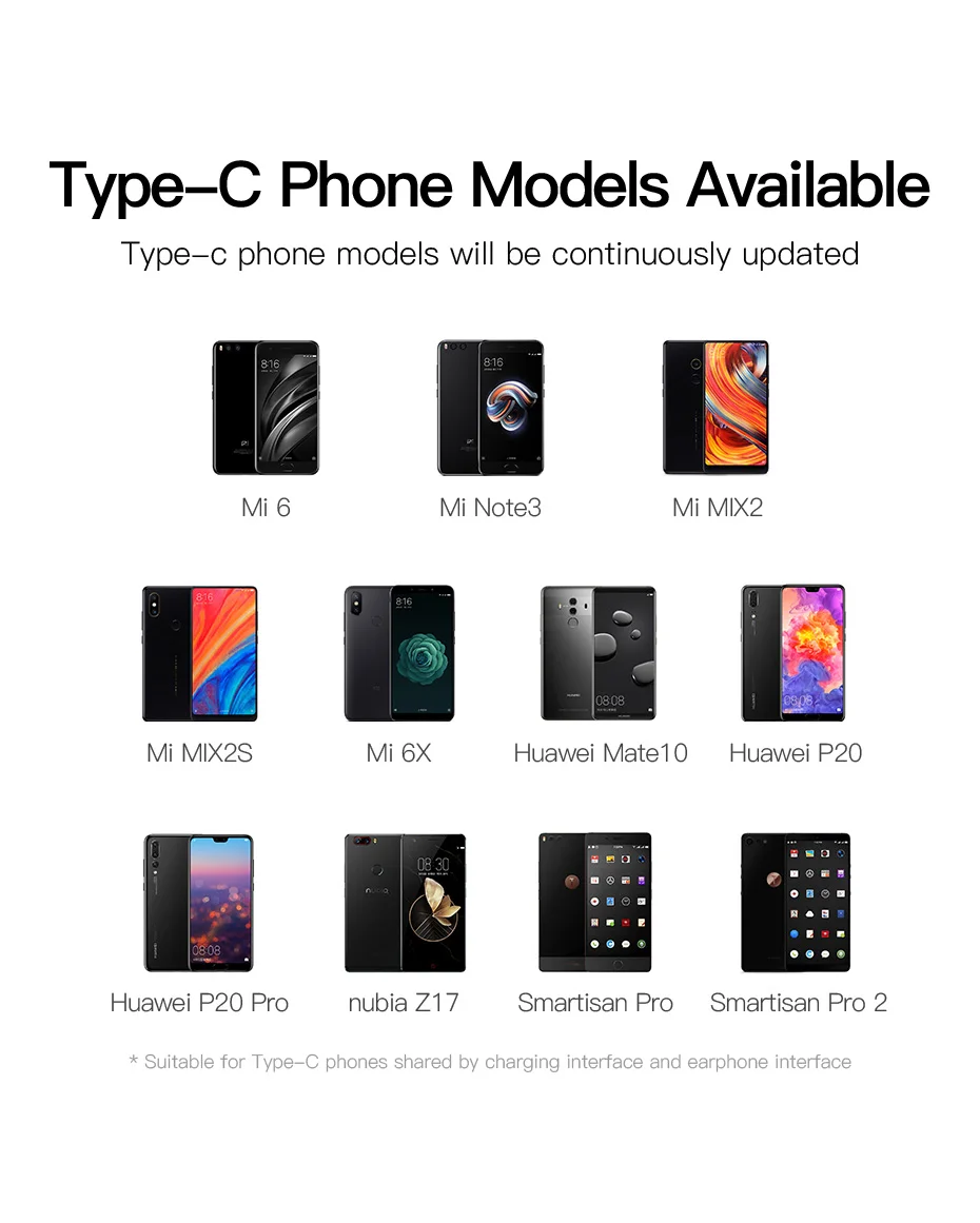 Адаптер для наушников Vention type C 3,5 USB C штекер 3,5 мм гнездо для Xiaomi 6 Mi6 MIX 2 huawei Mate10 P20 Pro AUX аудио кабель