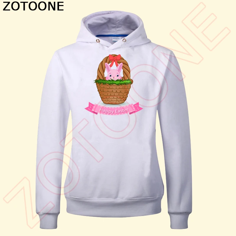 ZOTOONE счастливый Пасхальный мультфильм кролик патч 12*12 8 см утюжок на патчи сделай
