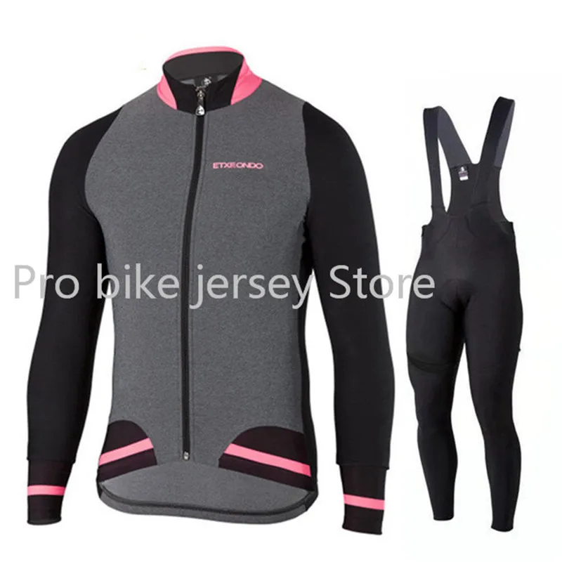 Set 18 Велосипед MTB Спорт Etxeondo Велоспорт Джерси с длинным рукавом набор мужской Ropa De Ciclismo спортивный костюм Одежда для велосипеда uniformes hombre - Цвет: Set 18