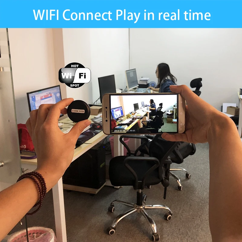 Портативная мини камера Wifi 1080p HD IP наружная инфракрасная ночного видения Android