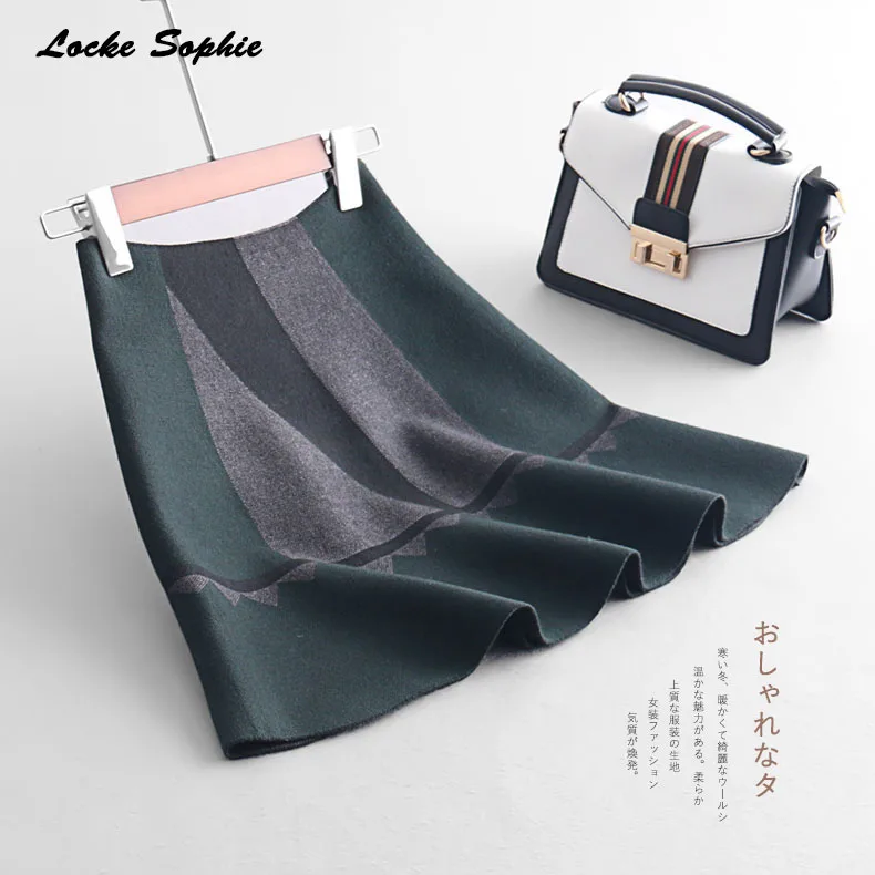 Эластичные высокая талия юбки для женщин женские плюс размеры вязаные 2019 весна