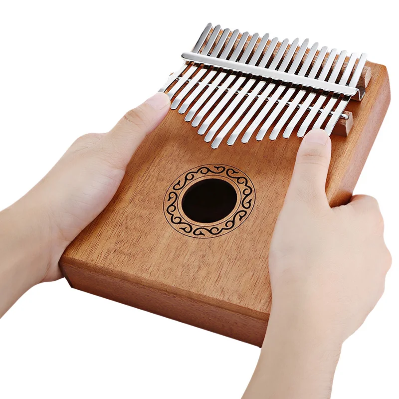 Деревянное пианино Kalimba 17 клавиш портативный музыкальный инструмент для пальцев