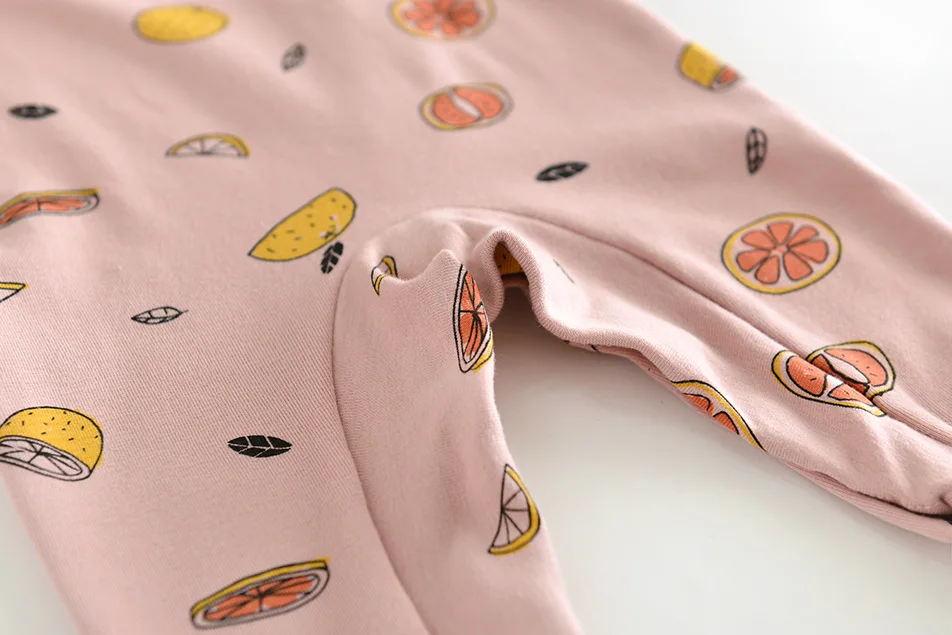 Fruit Hamburger Print Baby Rompers Cute Summer Spring Autumn Boys Girls Clothing Infant Ropa Children's Cartoon Jumpsuit | Детская