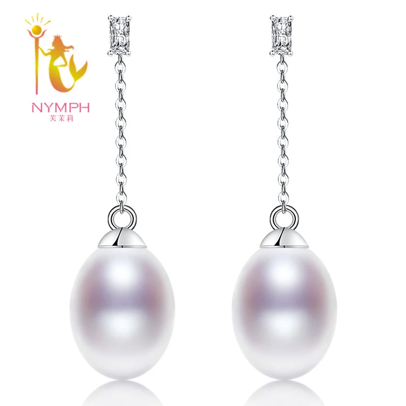 NYMPH длинные серьги женские свадебные жемчужные ювелирные изделия 925 пробы