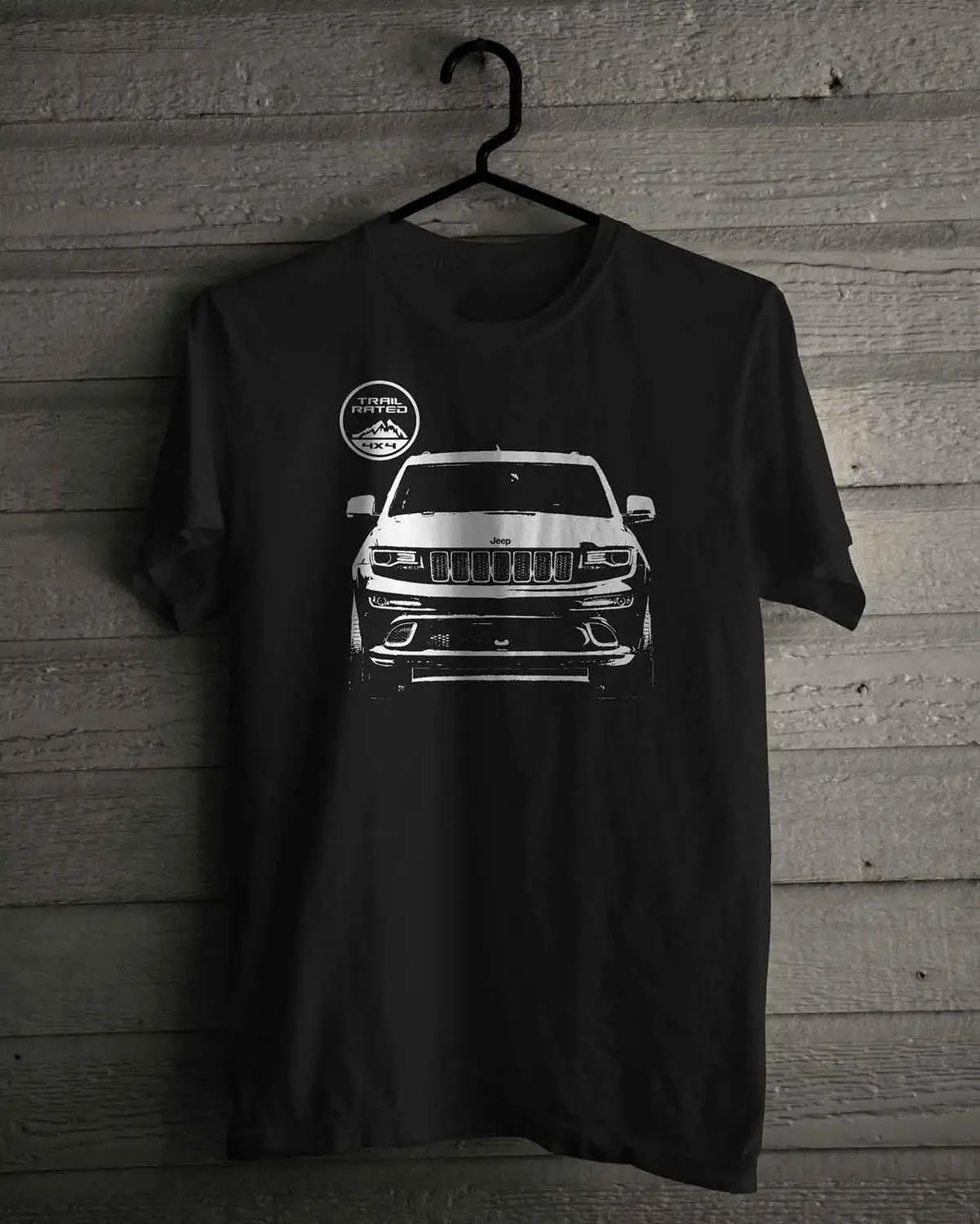 Новые модные футболки, футболки, новые Jeep Cherokee 4x4 Trail, черная футболка, размеры от s до 3XL, одежда с круглым вырезом - Цвет: 1