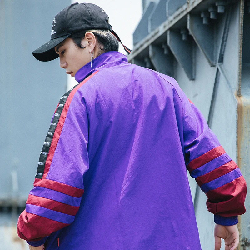Винтажная ветровка Мужская весенне-осенняя куртка в стиле хип-хоп Женская