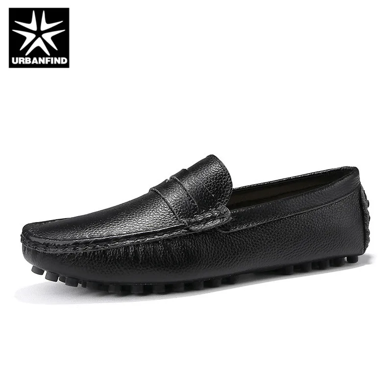 Мужская повседневная обувь Urban Find лоферы из натуральной кожи на плоской подошве