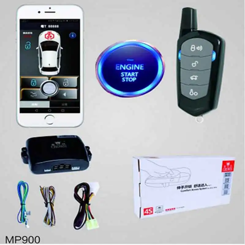 Универсальная автомобильная сигнализация с дистанционным запуском центральной