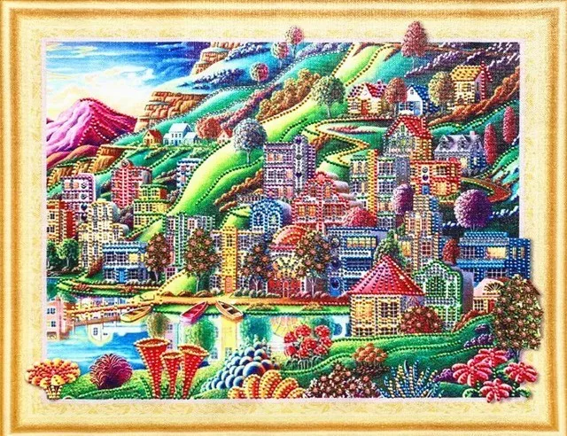 LP098 EverShine Алмазная вышивка специальная форма пейзаж 5D алмазная картина домик картины на продажу Стразы Алмазная мозаика набор - Цвет: LP098