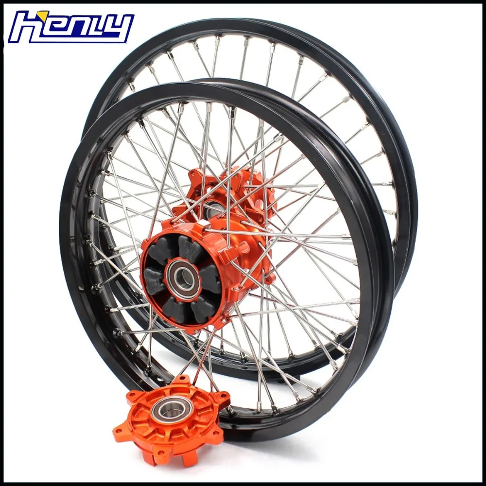 21/18 колесо для эндуро мотоциклетный обод куш привода Набор для KTM SX EXC EXCF 125 150 200 250 300 350 450 500 505 525 2003- диски ступицы колеса