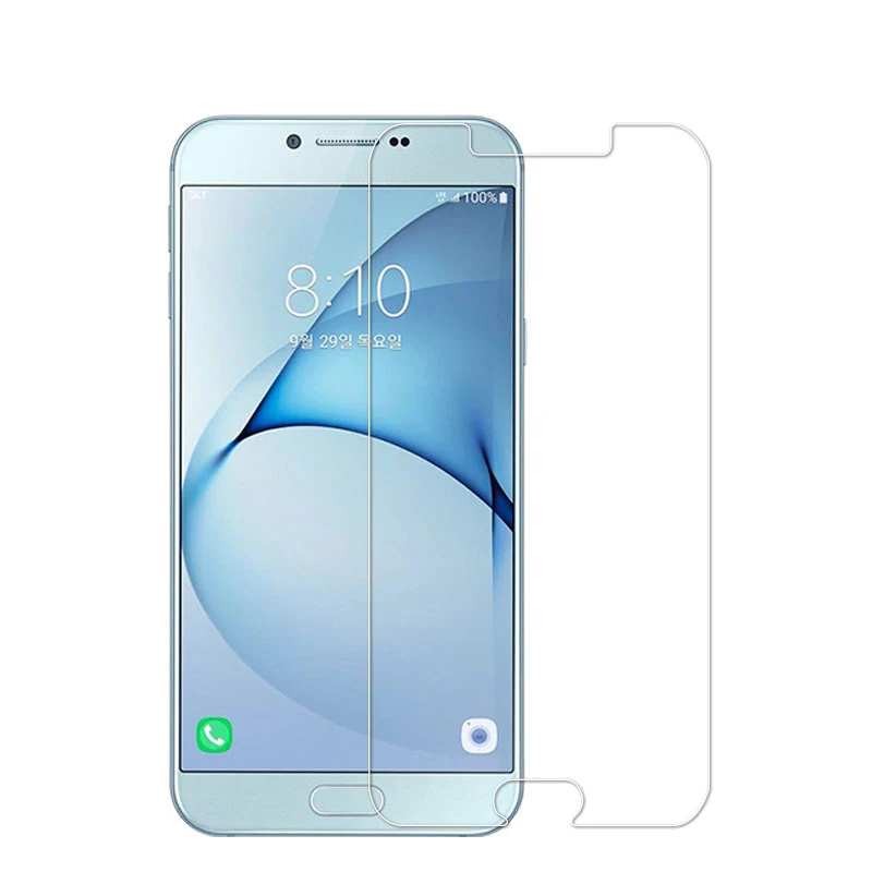 Закаленное Стекло для samsung GALAXY A3 A5 A7 A8 A9 2016 2017 Экран протектор 2.5D с уровнем