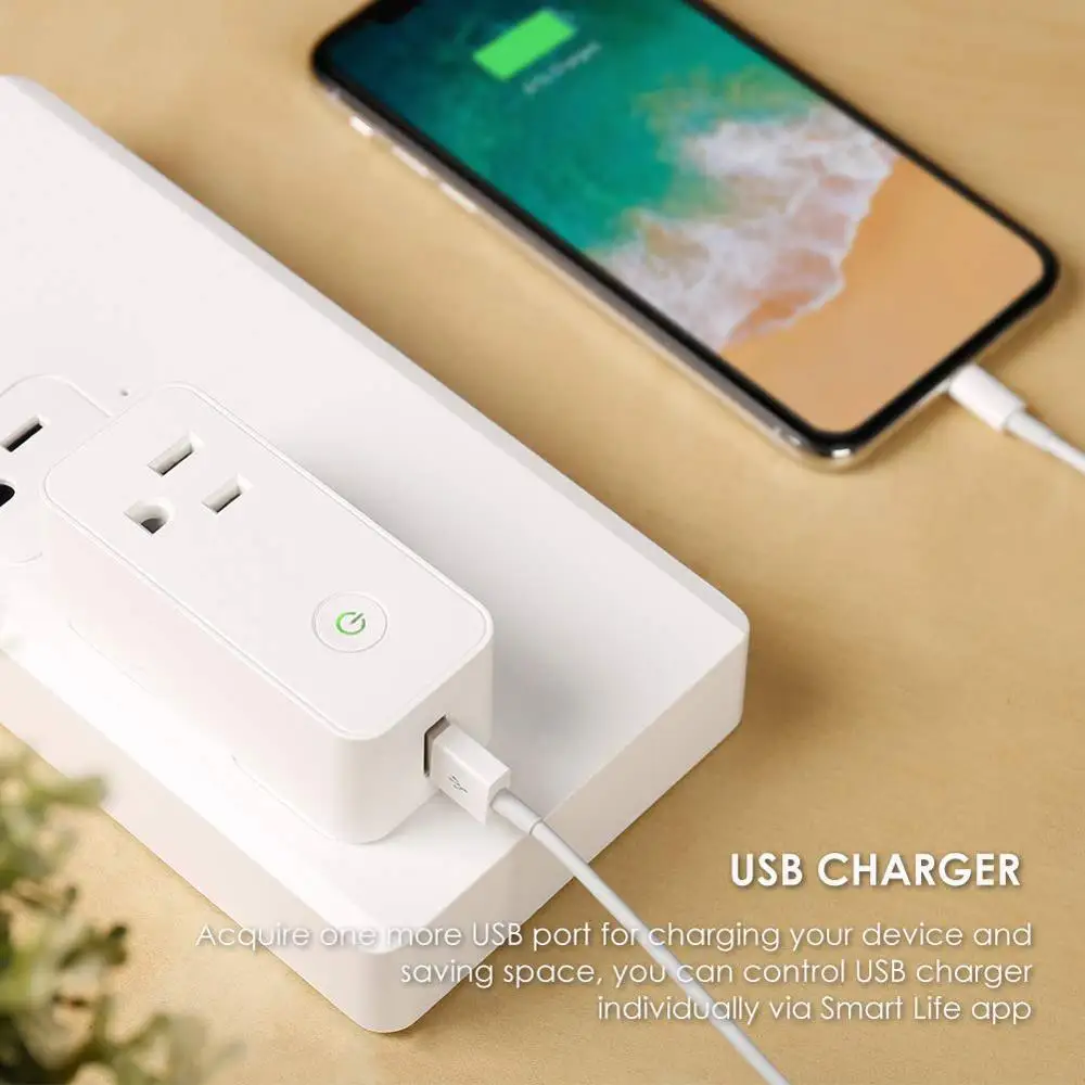 США Smart plug Wifi мобильный удлинитель с usb мини разъемом приложение дистанционное