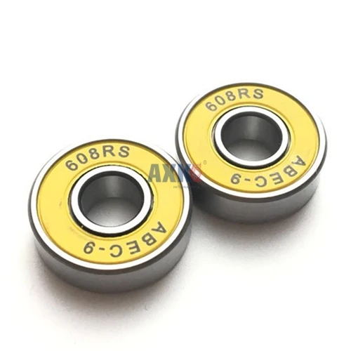 ABEC-9 2RS(YELLOW) Высокое качество подшипник набор 608zz несколько цветов 608-2rs 8*22*7 мм для скейтборда ролик для скутера мяч 608 Rs - Цвет: ABEC-9 2RS(YELLOW)