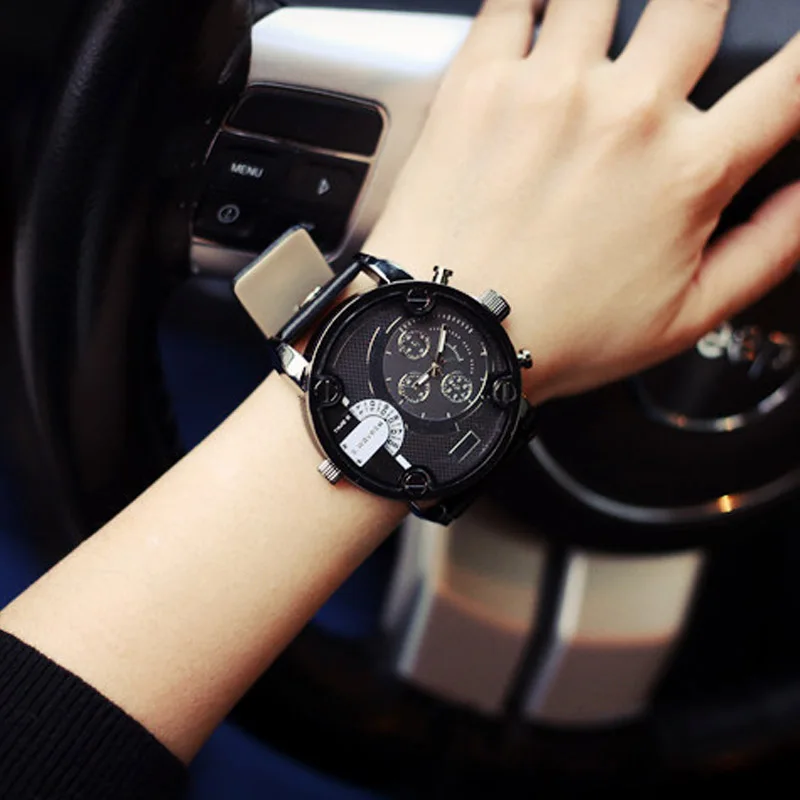 2016 Спорт Армия Д Марка Стиль Большой Циферблат Кварцевые Наручные Часы для