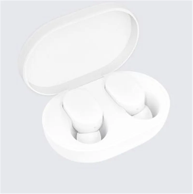 Белый Оригинальные Xiaomi AirDots Bluetooth наушники Молодежная версия стерео мини беспроводная Bluetooth 5,0 гарнитура с микрофоном зарядная коробка - Цвет: Белый