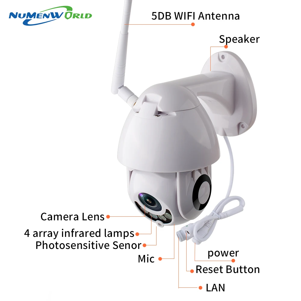 2 8 12 мм Zoom наружная WIFI камера PTZ IP H.265X 1080p скоростная купольная CCTV ip безопасности